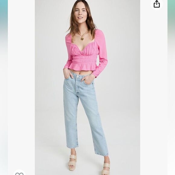 NWT Free People Chloe Bustier Top in Aurora Pink XS - Picture 14 of 14